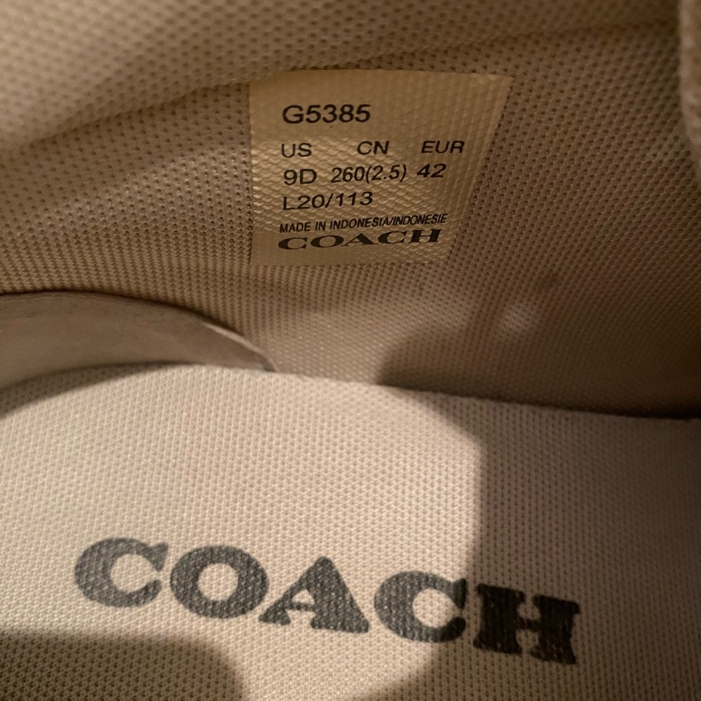 Rare Coach high-top sneakers men’s size 9D, Euro 42 (originally $290) - Picture 7 of 7